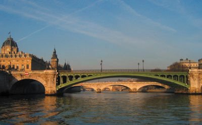 approaching the Conciergerie in Paris by boat