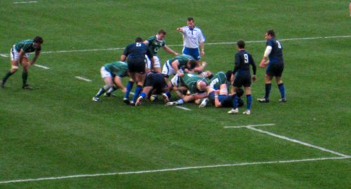 Ireland rubgy team in Paris 2008