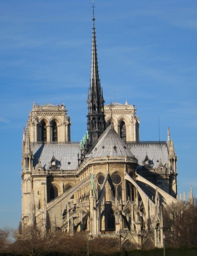 Notre Dame cathedral in Paris France