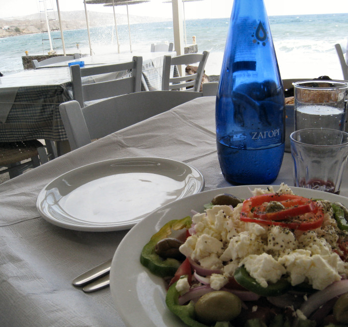 lunch at Santorini
