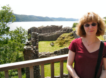 Fiona at Urquhart Castle
