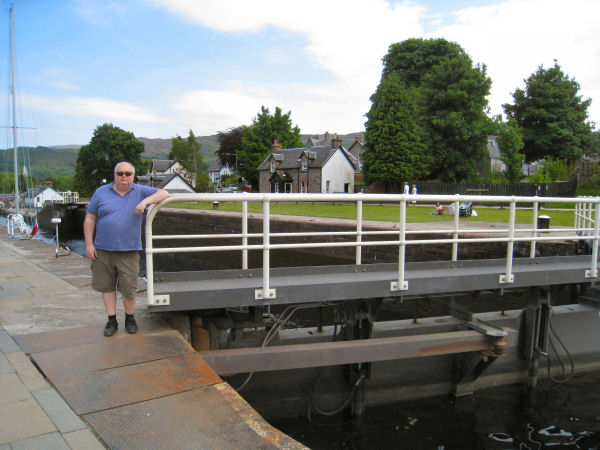 John at Fort Augustus locks
