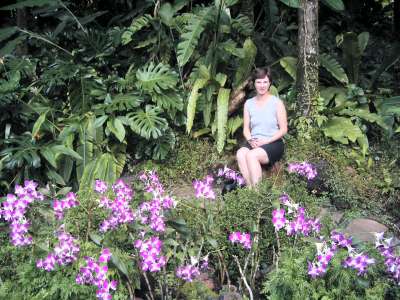 Fiona in the National Orchid Garden, Singapore
