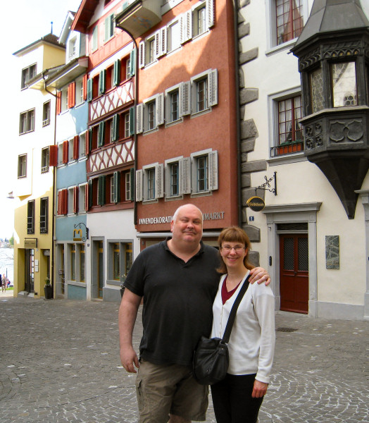 John & Fiona in Zug, Switzerland