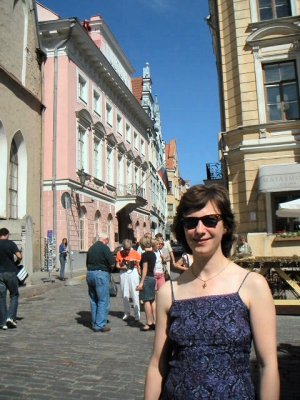 Fiona in warm, sunny Tallinn