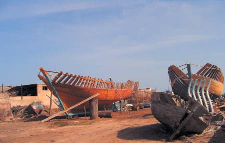boat building at Zaris, Tunisia