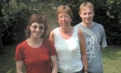 Fiona, Gaye and Nick at Ballabeg