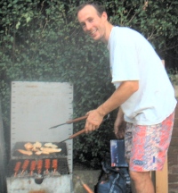Dave follows that very British male tradition of doing the BBQ