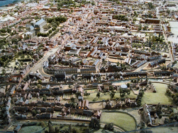 model of Winchester in Victorian times