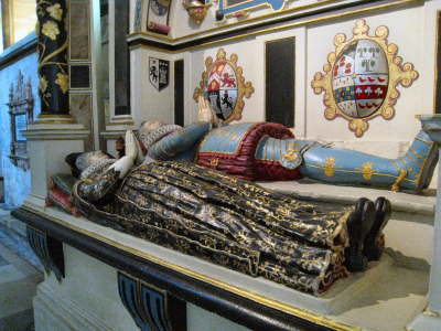 Mompesson tomb and effigies, Salisbury cathedral