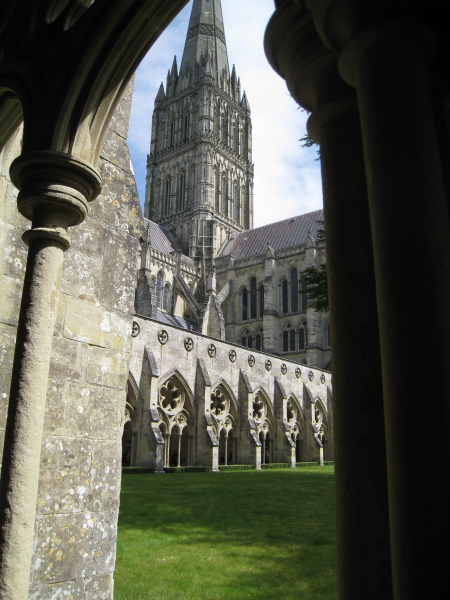 Salisbury cathedral spire, the tallest in England