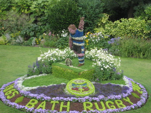 Bath rugby floral display