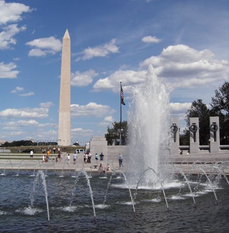 World War II memorial in Washington D.C.