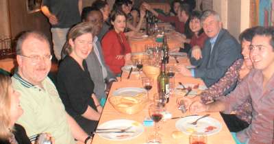 The party group at El Prado Spanish restaurant