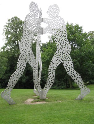 Molecule man by Jonathan Borofsky at the Yorkshire Sculpture Park