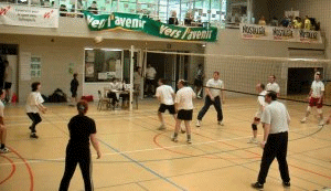 Fiona justs digs that ball