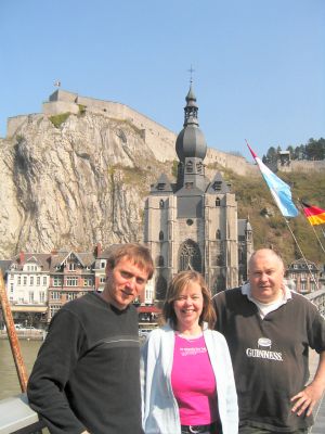 Paul, Andrea and John at Dinant