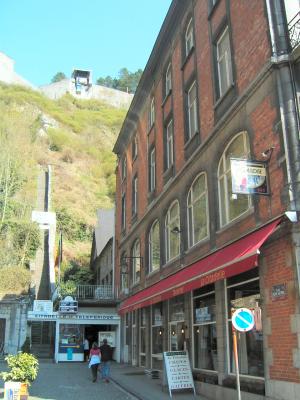 cable car at the citadel at Dinant, Belgium