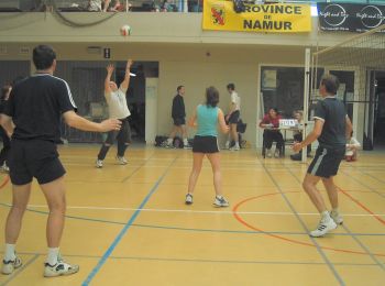 John prepares a winning spike