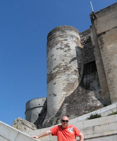 John at the chateau at Amboise