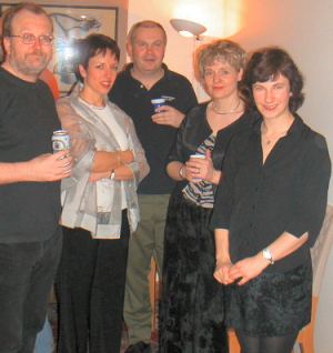 John, Marianne, and Irene with me and John
