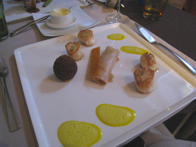 fine dining at Le Patio restaurant, Arcachon