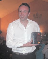Dick claims his whisky prize