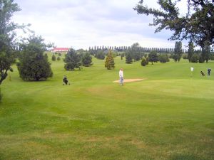approaching the green