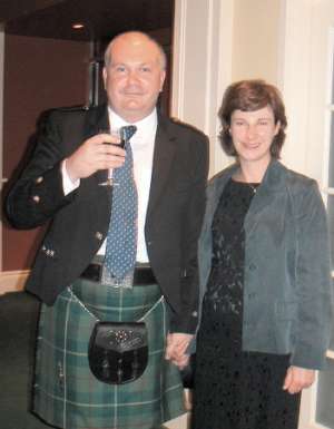 Fiona and John arrive at the Golf club for Bob & Christine's wedding reception