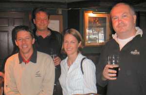 Dave, Phil, Andy and John. Phil discovering that he does not have to leave so soon can stay on for another round!