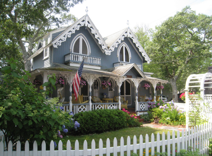 Gingerbread cottages in Oak Bluffs, Martha's vineyard