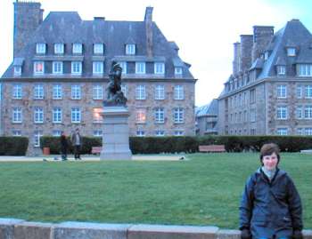 on the city walls at St Malo, 