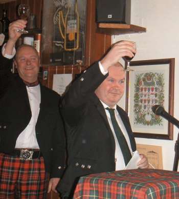 "To the lasses!"