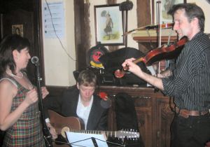 Maggie and the band keep us entertained at the Burns Supper