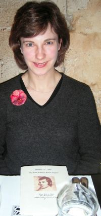 Fiona at the Burns Night Supper in Paris