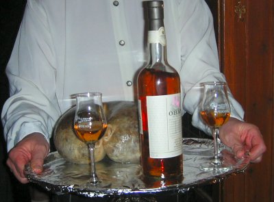 Steve proudly showed off his haggis on Burns Night