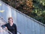 Fiona on the Capilano Suspension Bridge, Vancouver, Canada