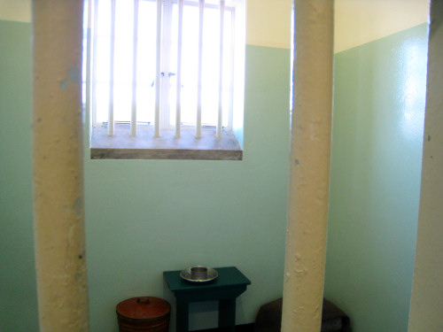Mandela spent 18 years on Robben Island.