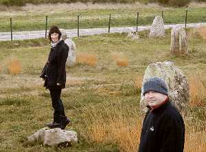 John and Fiona at Carnac