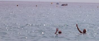 John and Cliodhna invite everyone to join them in the water