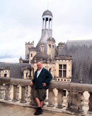 John at Chateau de Chambord in the Loire Valley