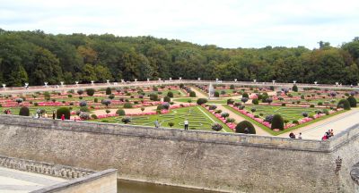 gardens at Chenonceau in the Loire
