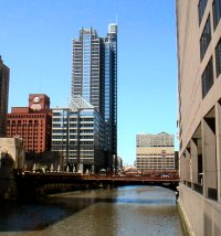 South Wacker Drive next to the CME and CBOT