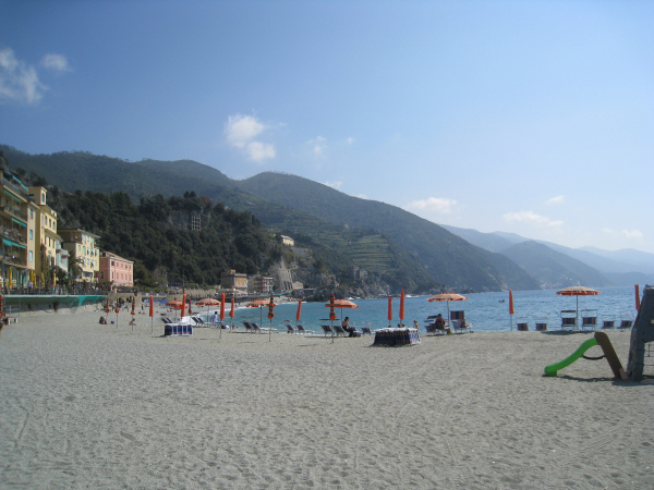 beach at Monterosso, Cinque Terre, Italy