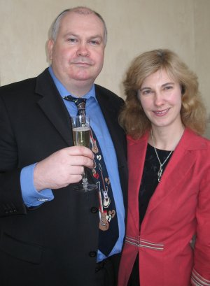 Fiona & John at the Irish cultural centre in Paris
