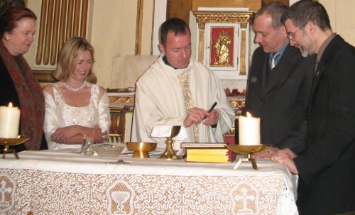Irish cultural centre wedding in Paris