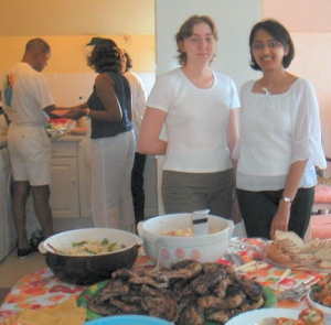 Sandrine and Zarine need little encouragement
