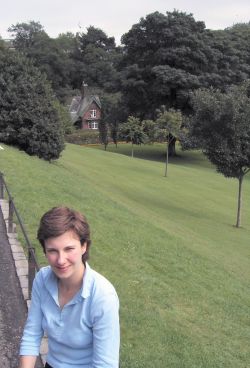Fiona in the Princess Street Gardens, Edinburgh