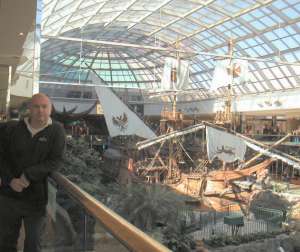 sunken ship in the West Edmonton Shopping Mall, Edmonton, canada