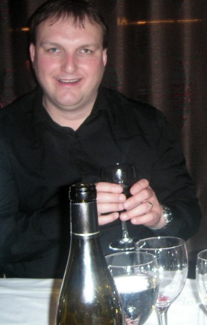 Mike's always ready to raise a glass!